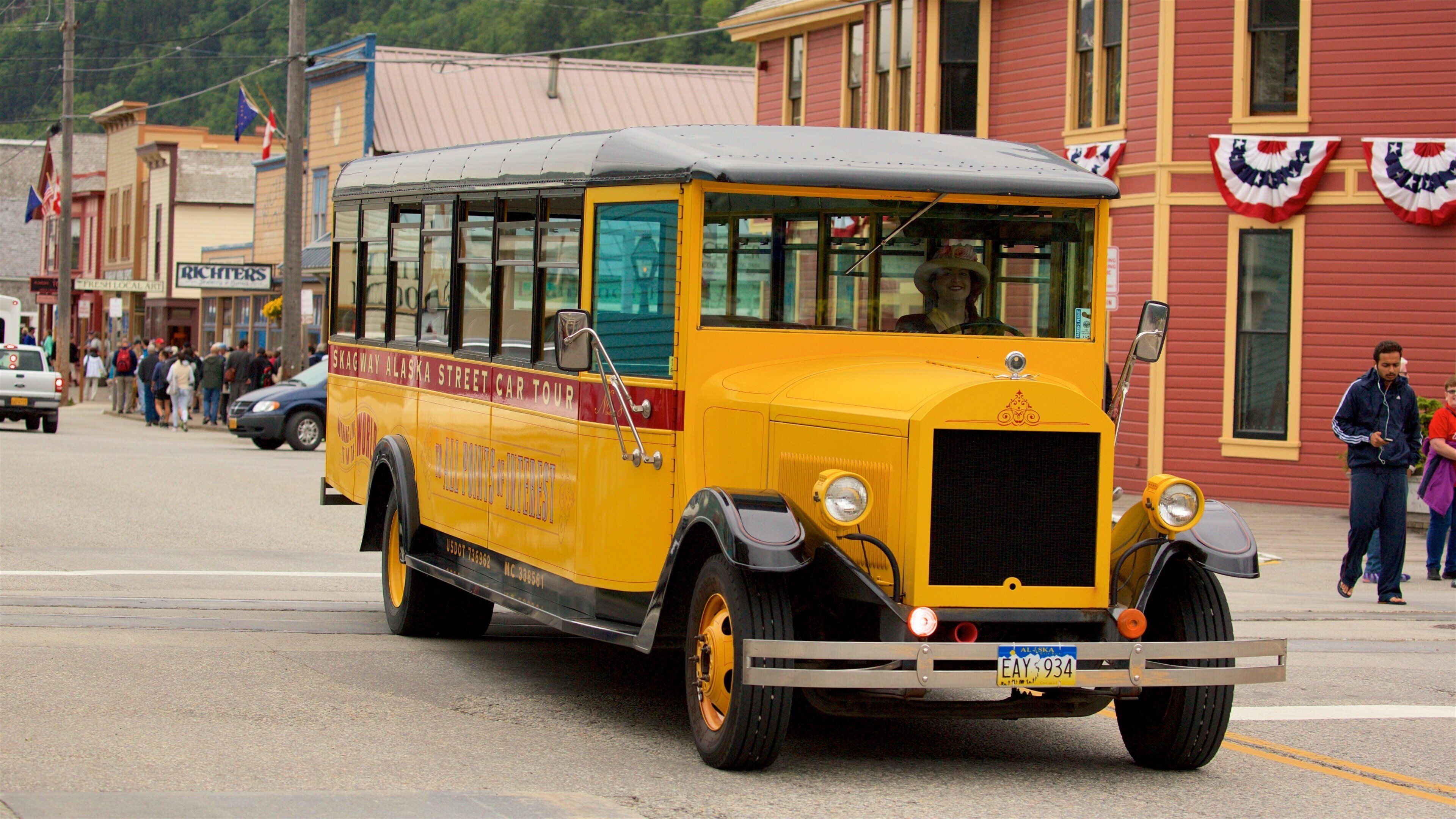 Klondike Gold Rush National Historic Park mostrando elementos de patrimônio