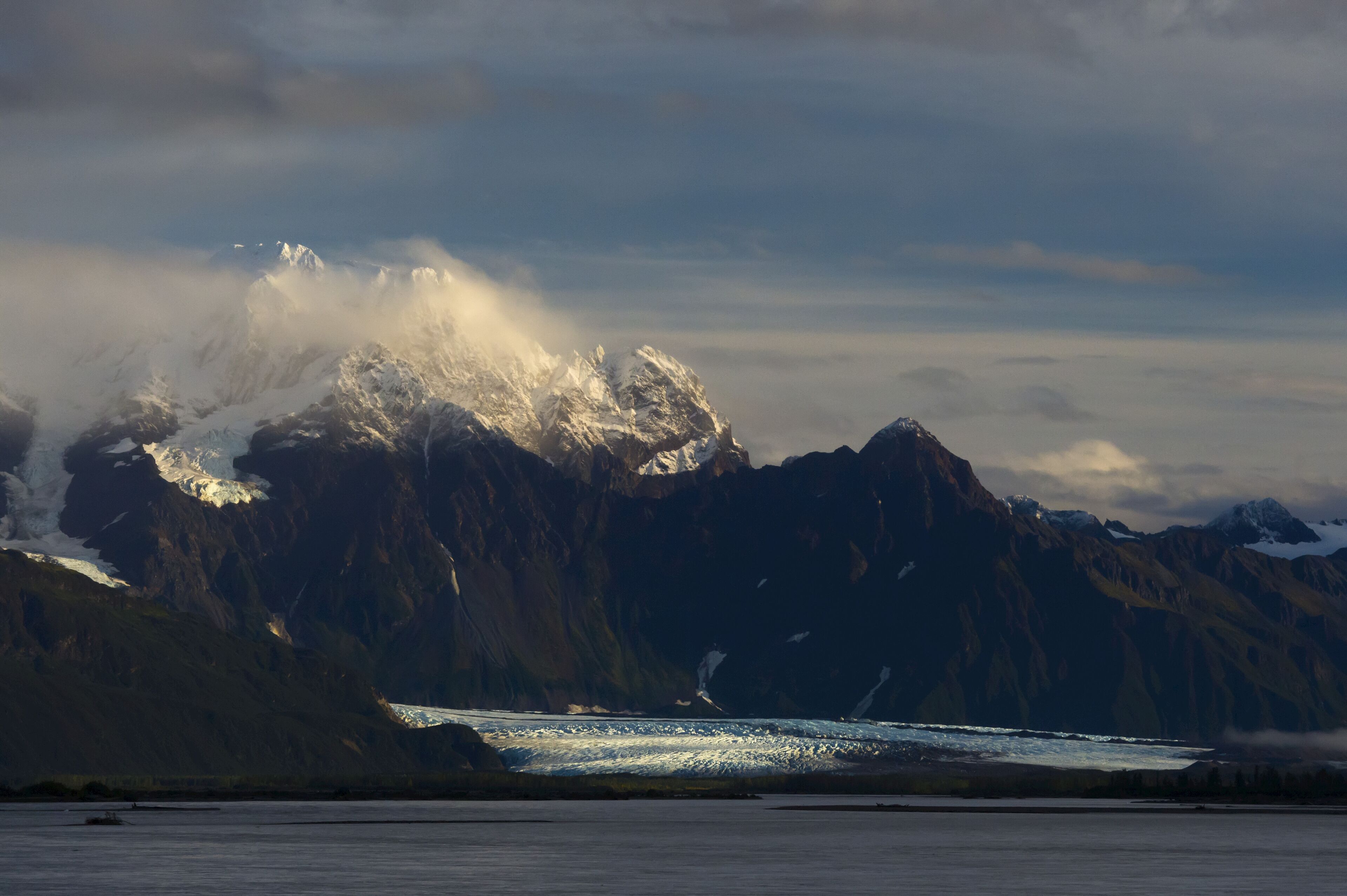 Child's Glacier In The Evening; Cordova, Alaska, United States Of America