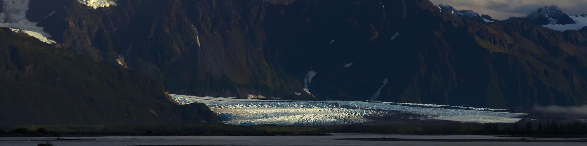 Child's Glacier In The Evening; Cordova, Alaska, United States Of America