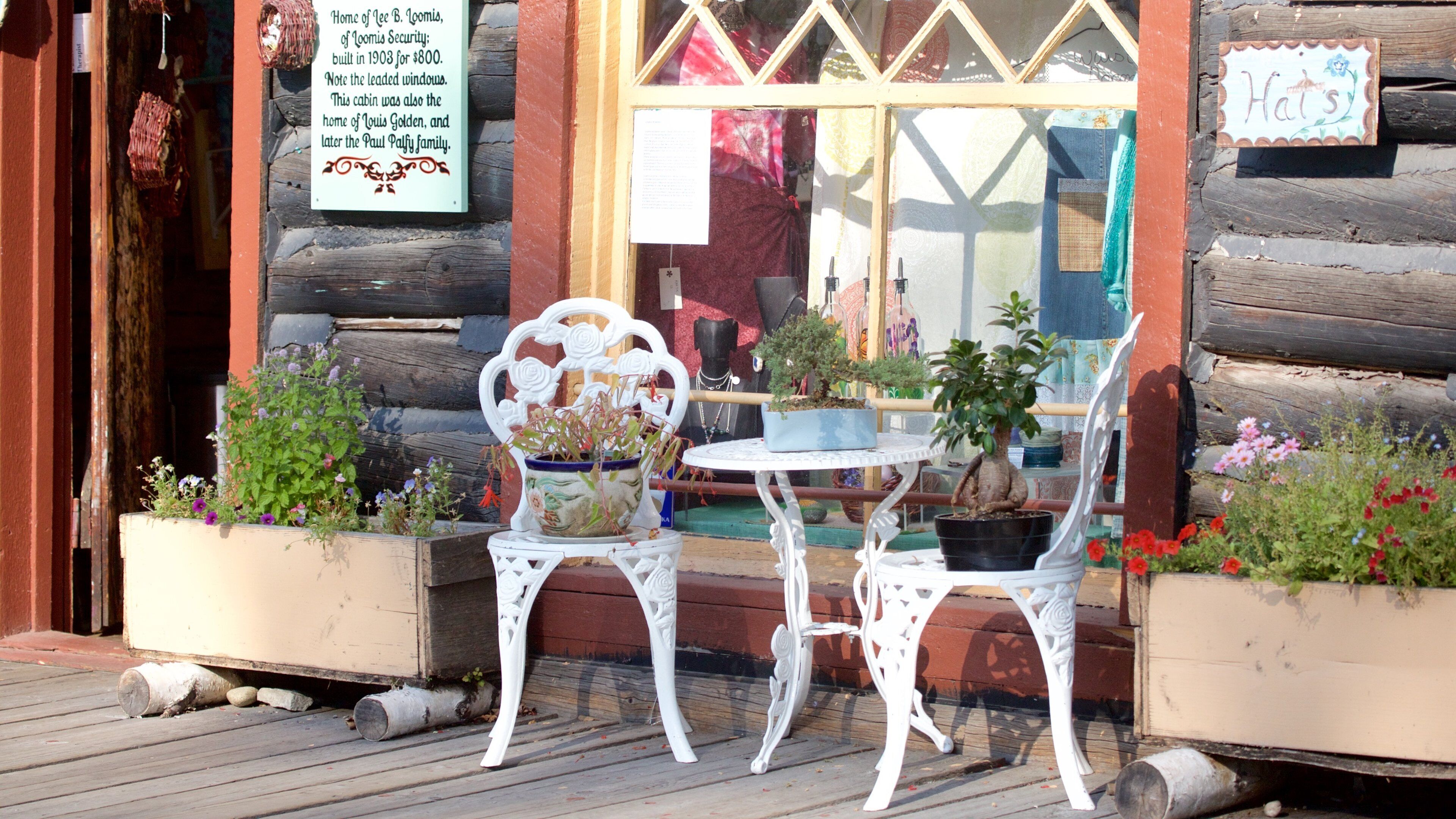 Pioneer Park que incluye atracciones y elementos patrimoniales