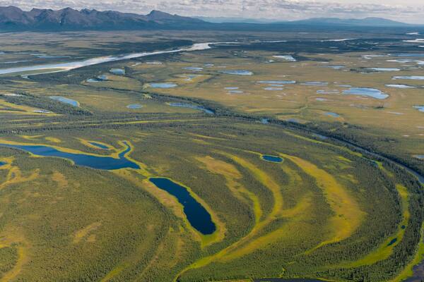 Parc national de Kobuk Valley qui includes riviĂšre ou ruisseau, scĂšnes tranquilles et panoramas