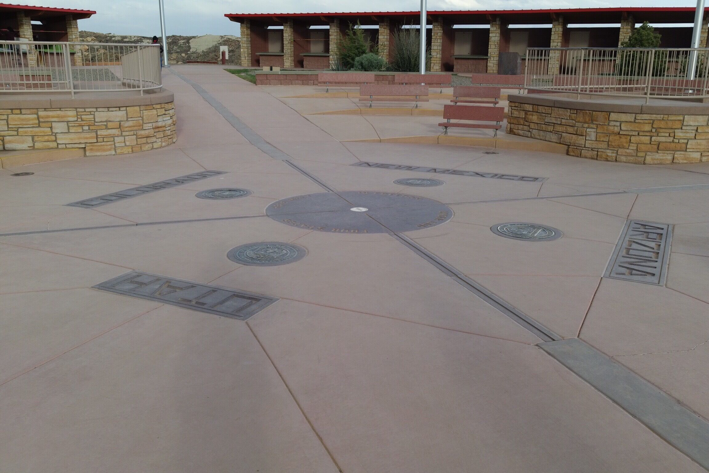 If you're driving through the southwest, might as well visit the 4 corners monument. 