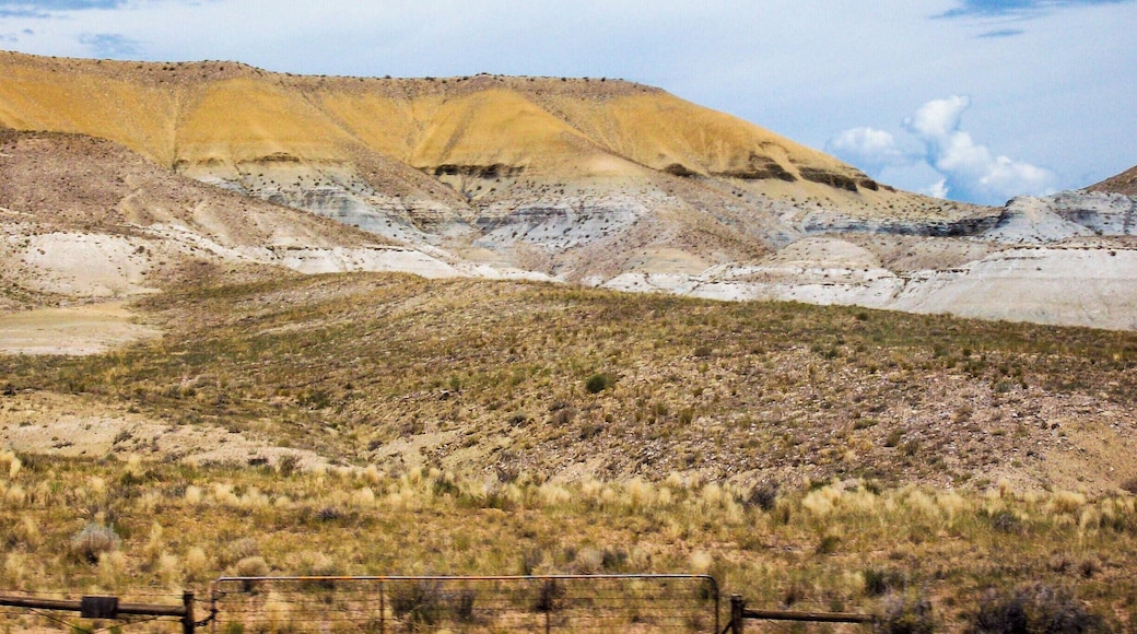 A shot of small moutains in the desert with amazing colors! This was taken some where not too far from the Four Corners.
For more info behind the pictures and stories of my pictures, check out my blog at http://www.travelingken.com