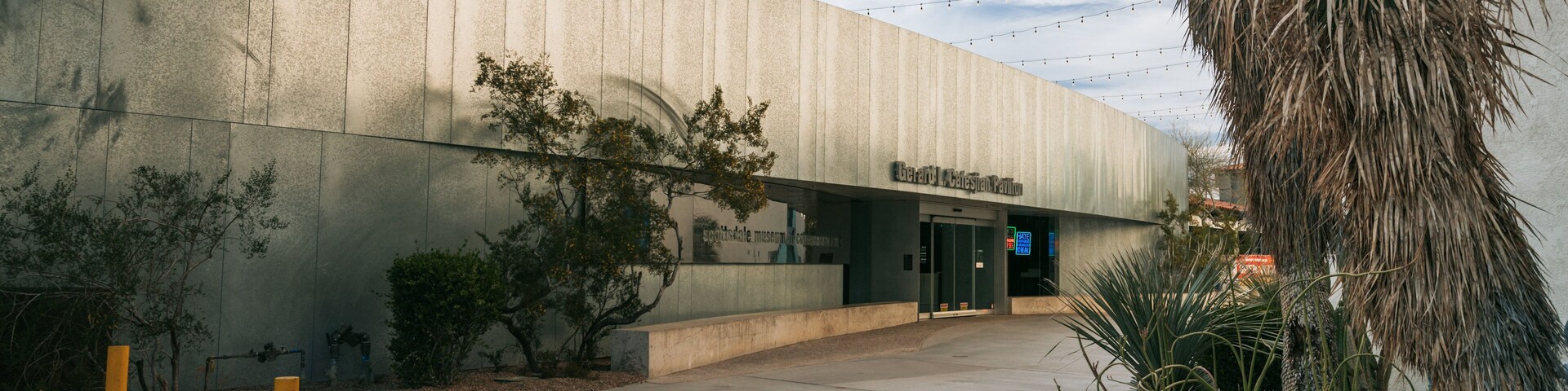 Scottsdale Museum of Contemporary Art featuring signage