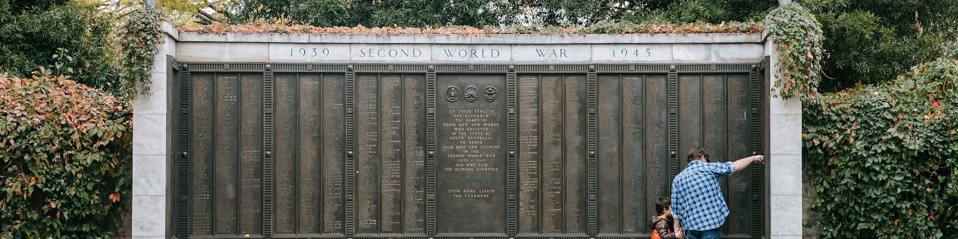Adelaide War Memorial as well as a family
