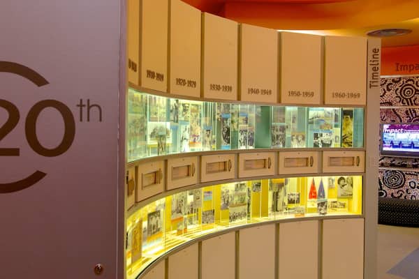 Migration Museum showing interior views and signage