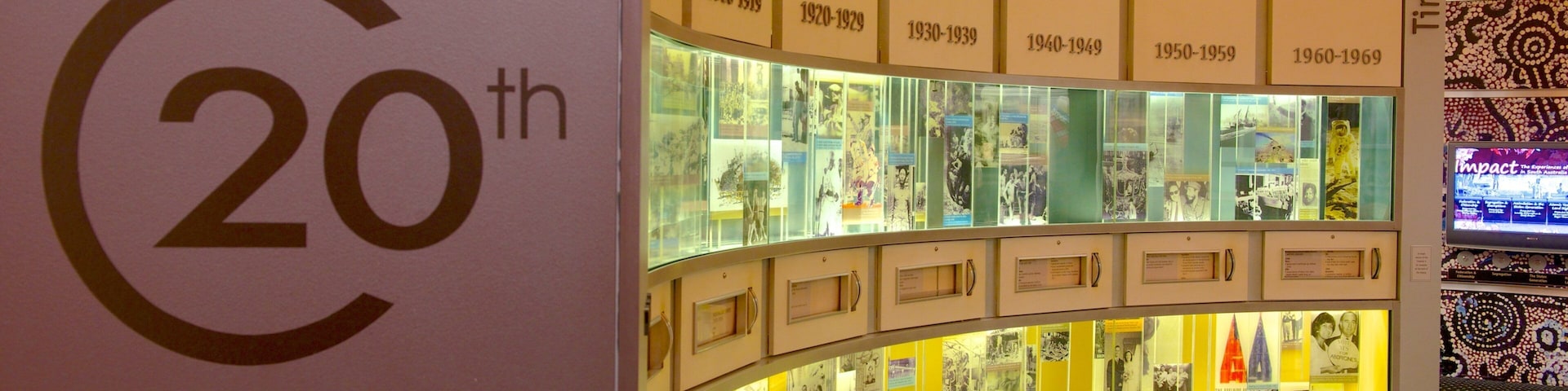 Migration Museum showing interior views and signage