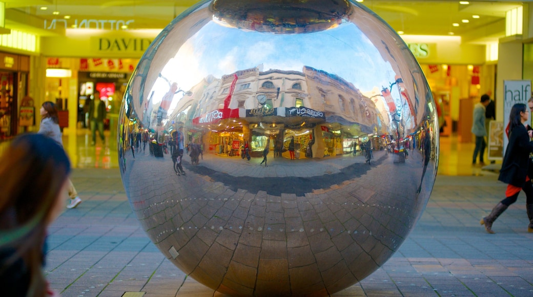 Rundle Mall which includes a city, shopping and art