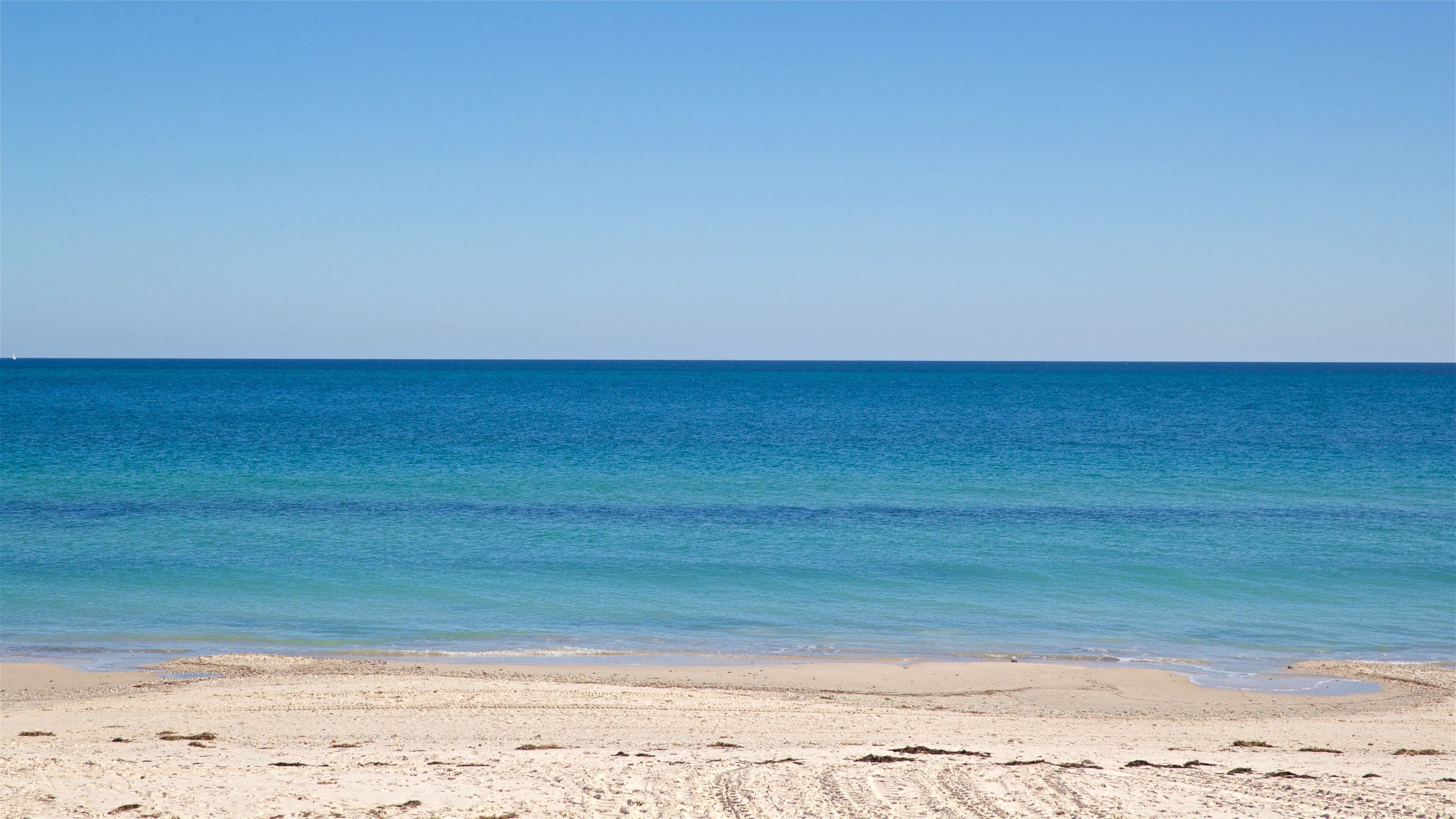 West Beach which includes a sandy beach and general coastal views