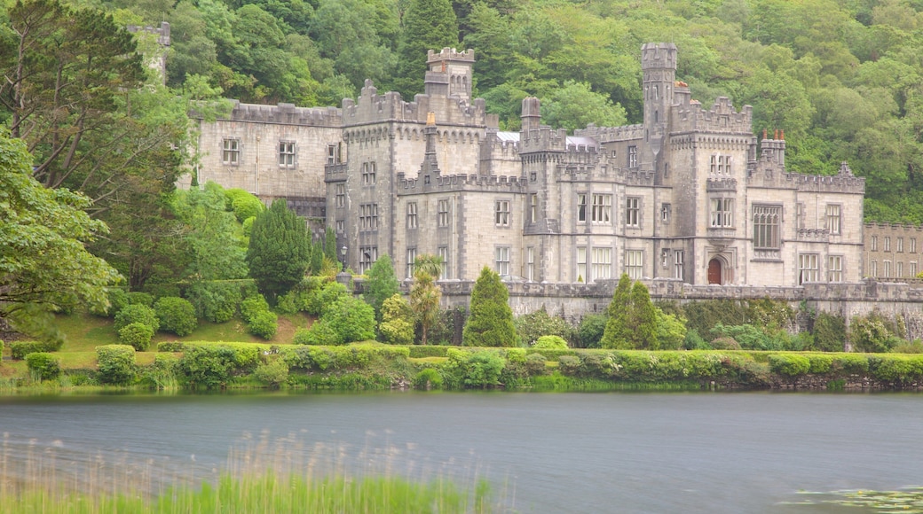 Kylemore Abbey & Garden which includes château or palace, heritage elements and a river or creek