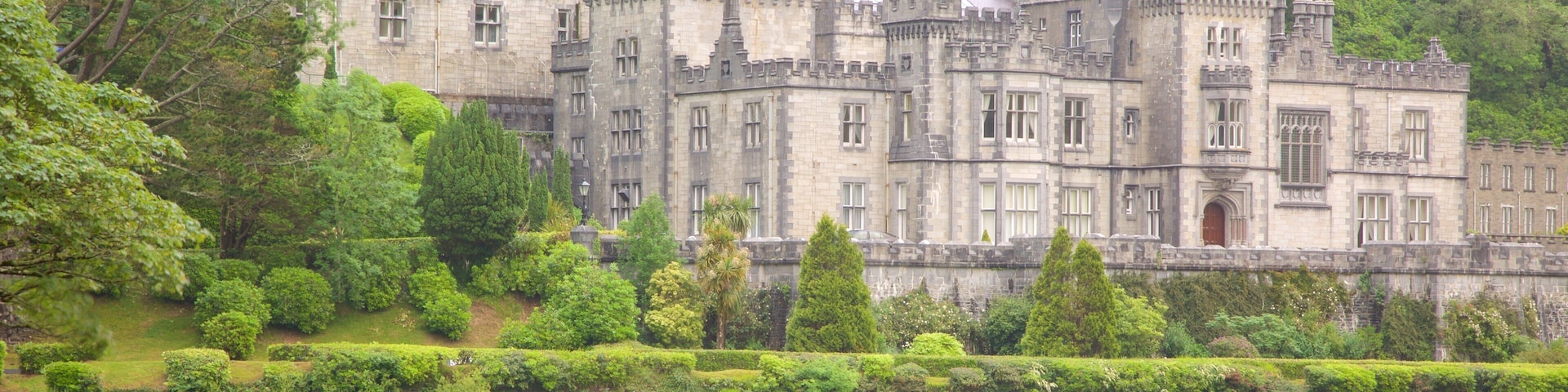 Kylemore Abbey & Garden featuring chateau or palace, heritage architecture and heritage elements