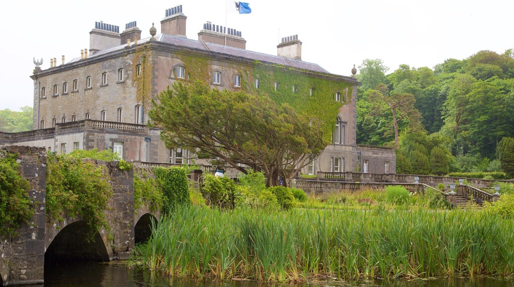 Westport House montrant pont, château et patrimoine architectural