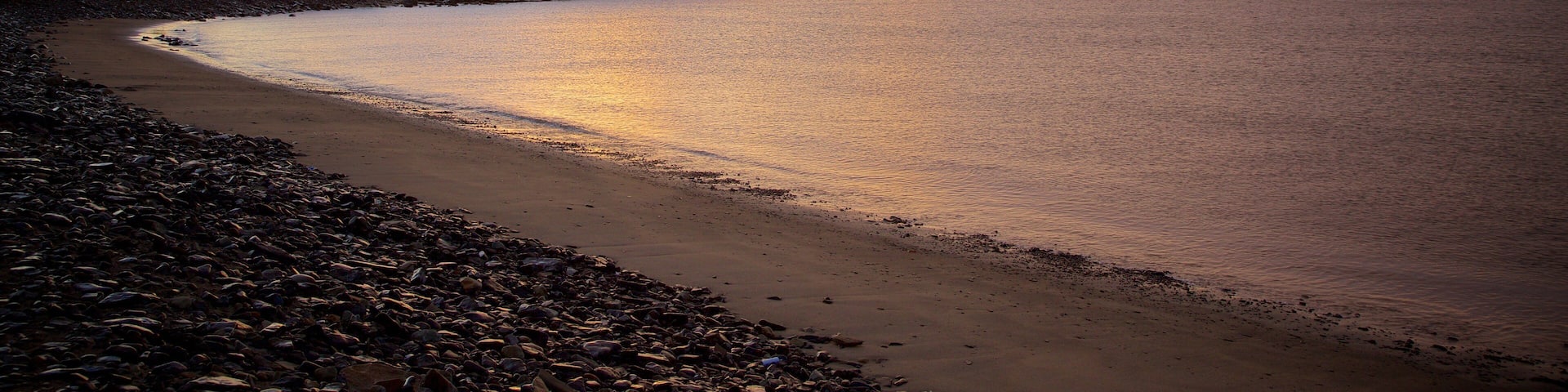Streedagh Strand featuring general coastal views, a sunset and a beach