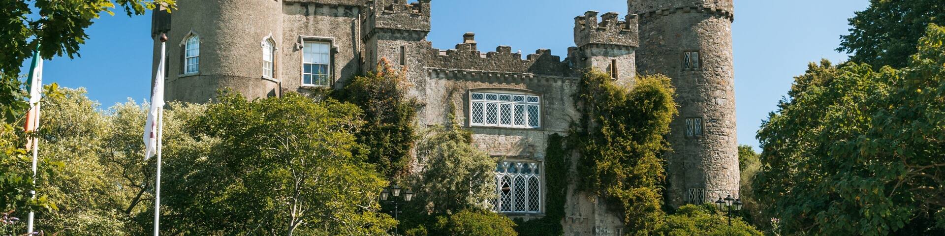 Malahide Castle showing a castle and heritage architecture
