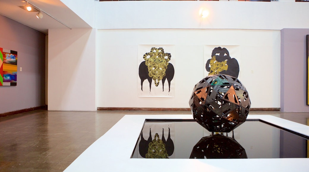 National Gallery of Jamaica featuring art and interior views