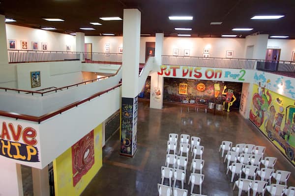 National Gallery of Jamaica showing interior views