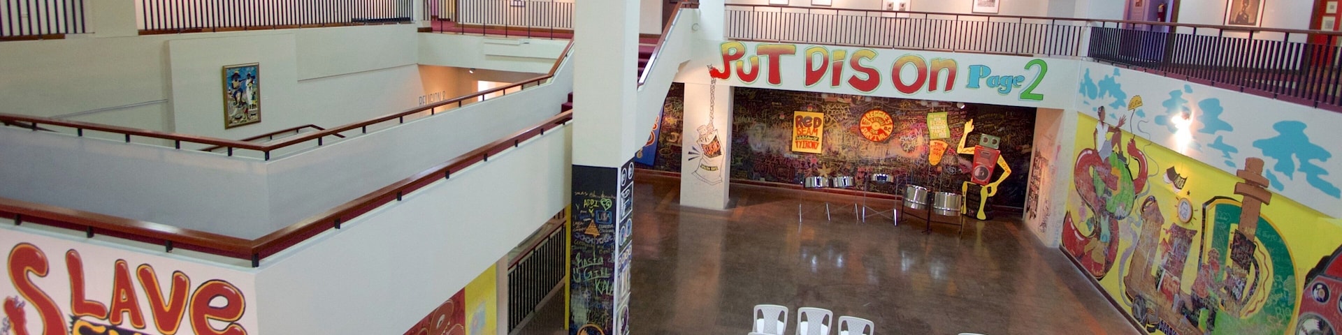 National Gallery of Jamaica che include vista interna