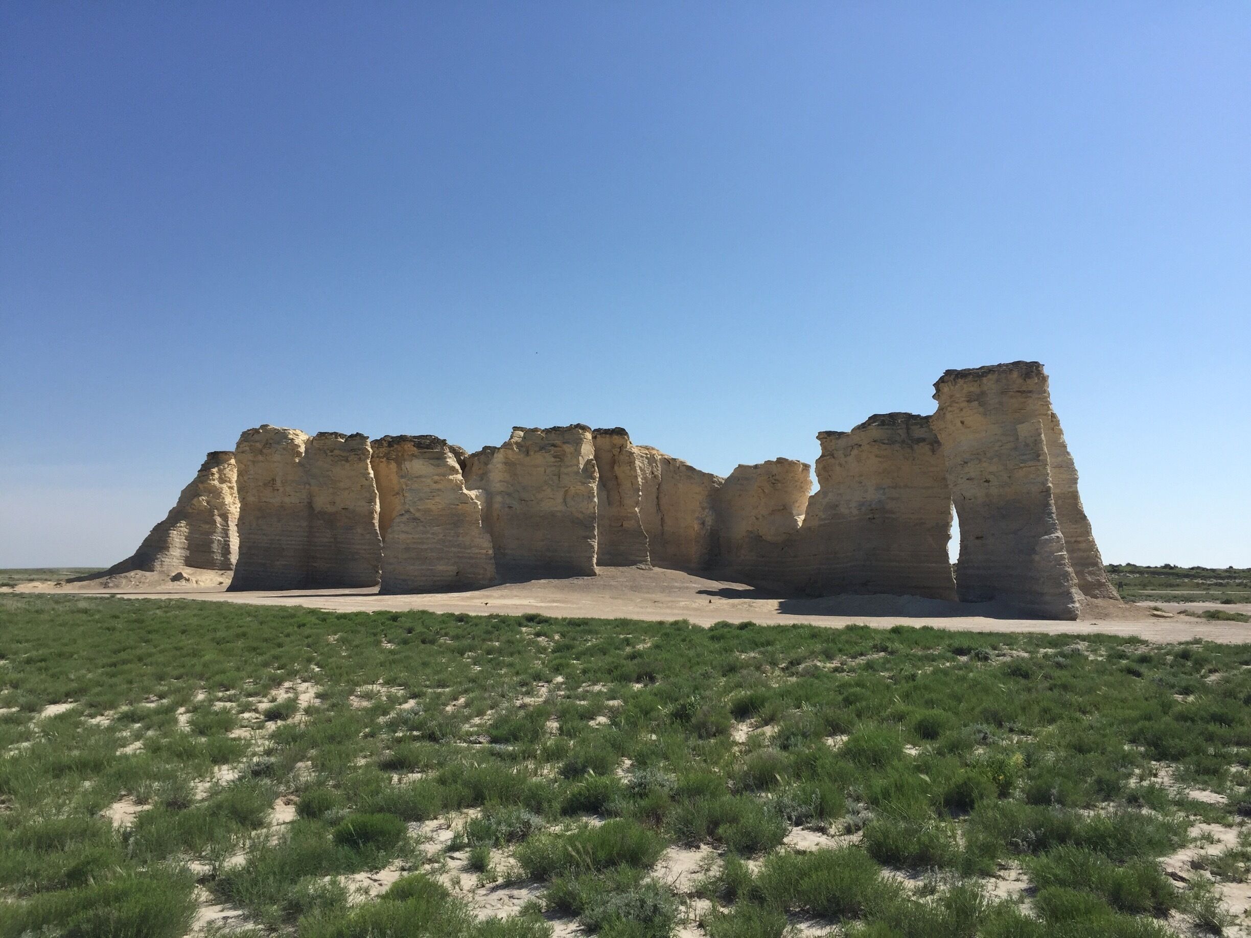 Monument Rocks in Kansas is certainly off the beaten path. However, do not let that stop you from a visit. This is a beautiful place to visit and so much to see in the area. 