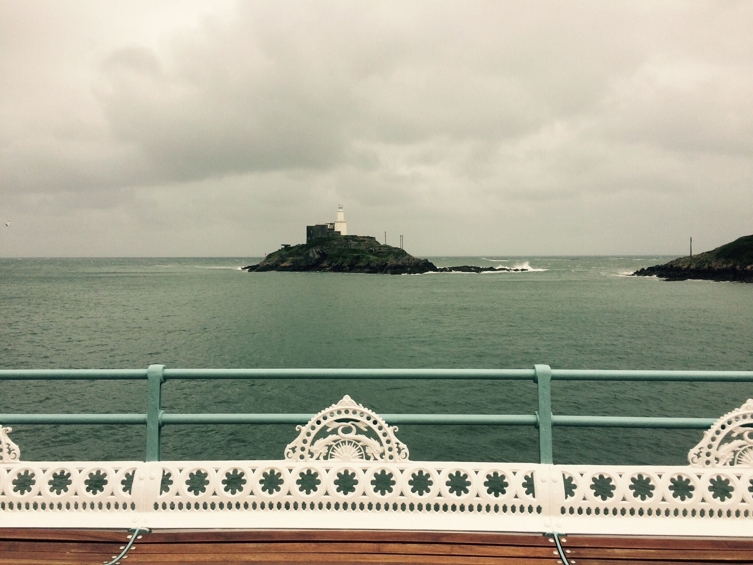 The old pier has been partially refurbished. 