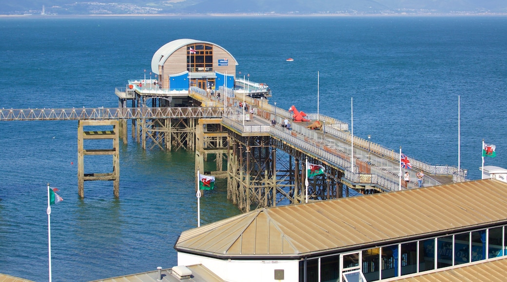 Mumbles Pier which includes general coastal views
