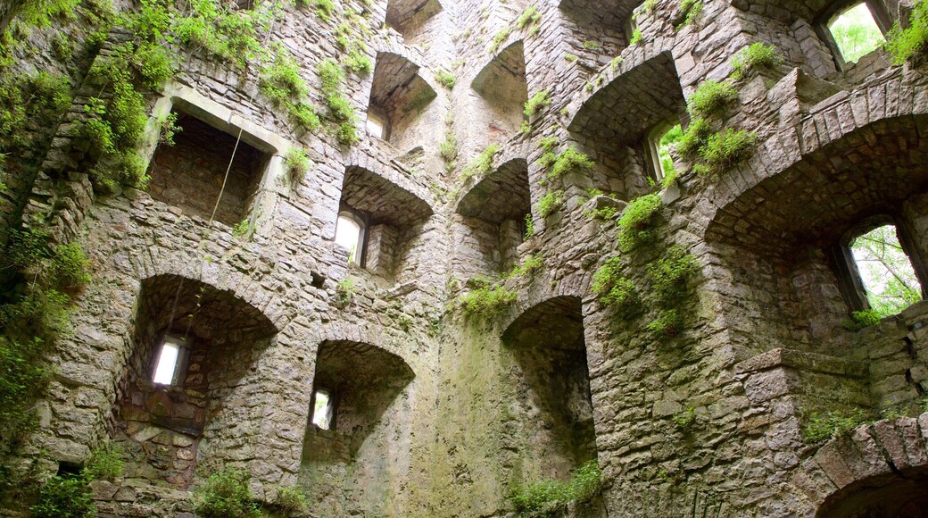 Oxwich Castle showing heritage elements, a castle and building ruins