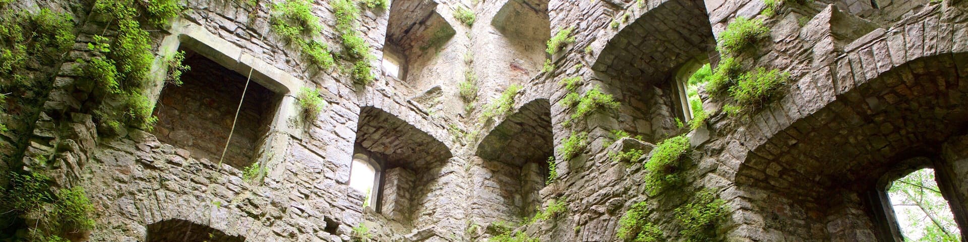 Oxwich Castle showing heritage elements, a castle and building ruins