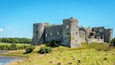 Carew Castle in Pembrokeshire shot during a Spring day.