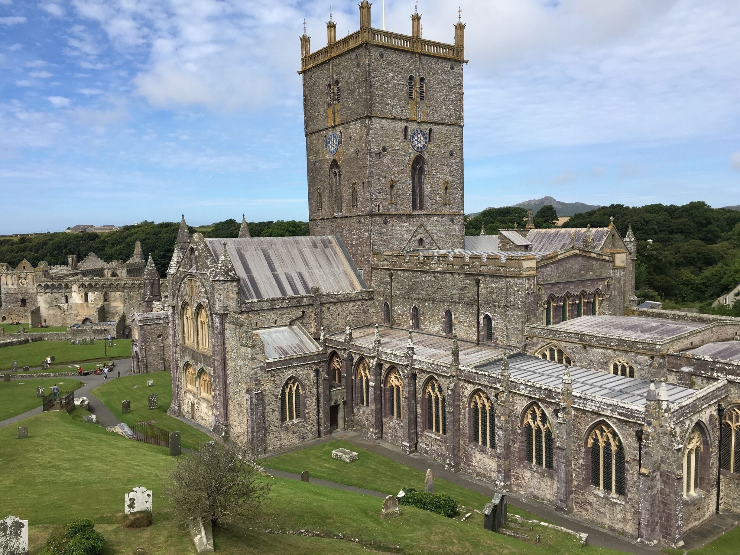 As you rise up to the baptistery you get an elevated view over the cathedral 