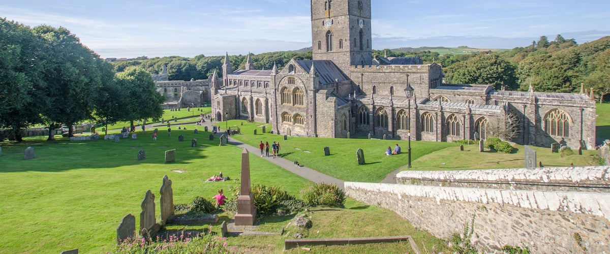 St David's Cathedral, Pembrokeshire, Wales, Great Britain, Shutterstock ID 706065268, Purchase Order: SP-1394 HA Batch 3 Part 1, Order Number: , Client/Licensee: HomeAway, Other: To be paid with HA bu