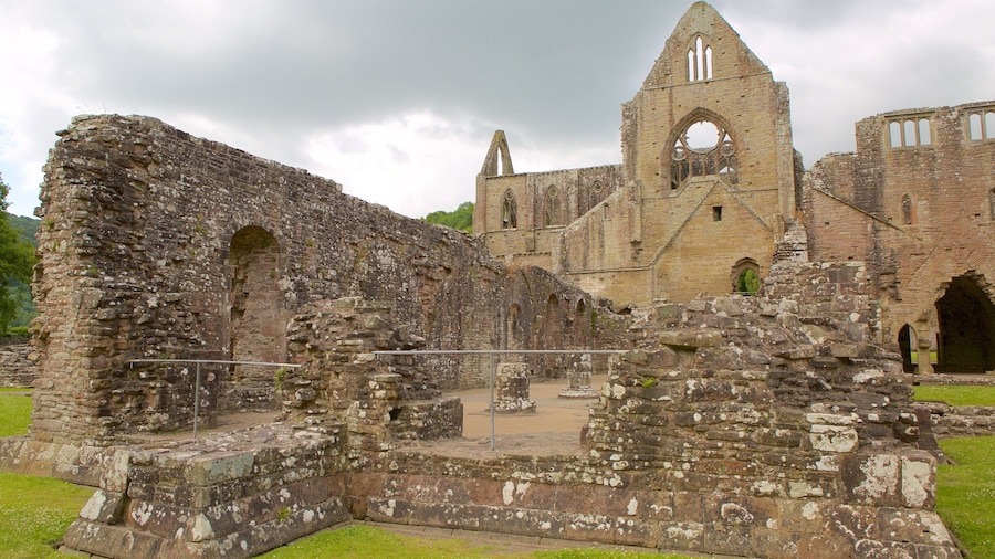 Tintern Abbey which includes heritage architecture, a ruin and heritage elements
