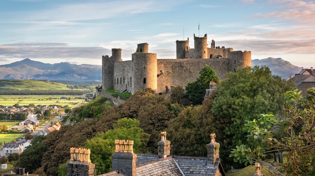 Harlech Castle at sunrise