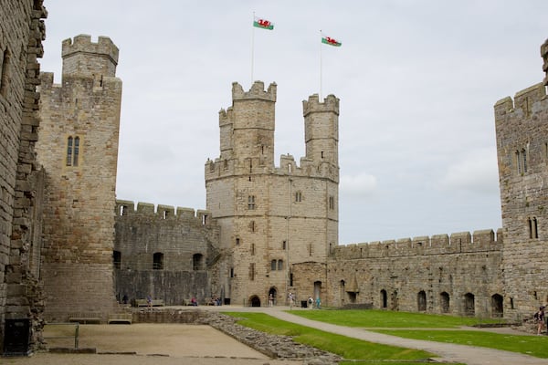 Caernarfon Castle das einen Palast oder Schloss und Geschichtliches