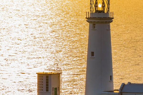 A shot taken of South Stacks Lighthouse, Anglesea, N.Wales whilst waiting for the sun to set. Unfortunately this is as good as it got.