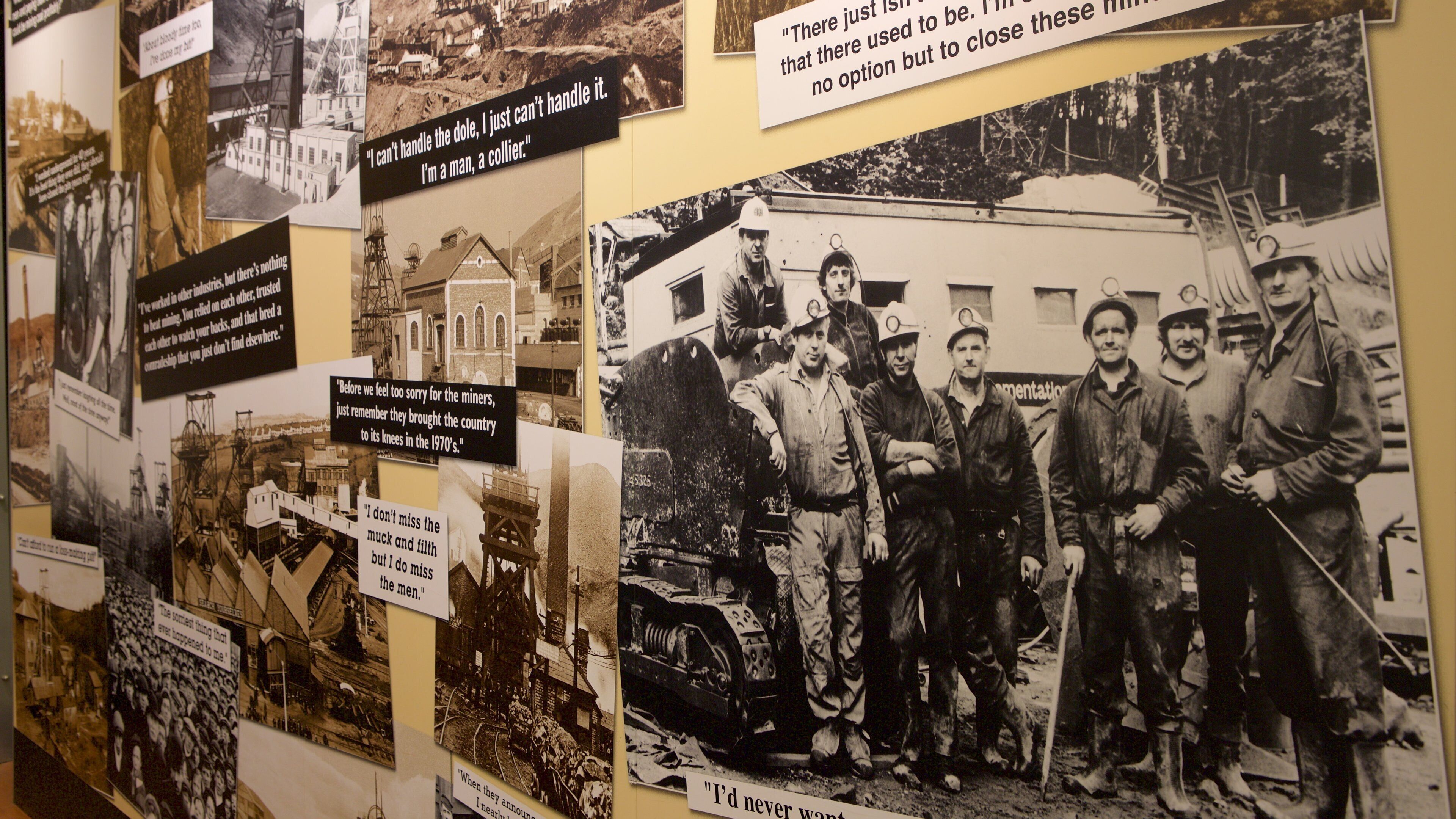 Big Pit National Coal Museum which includes interior views