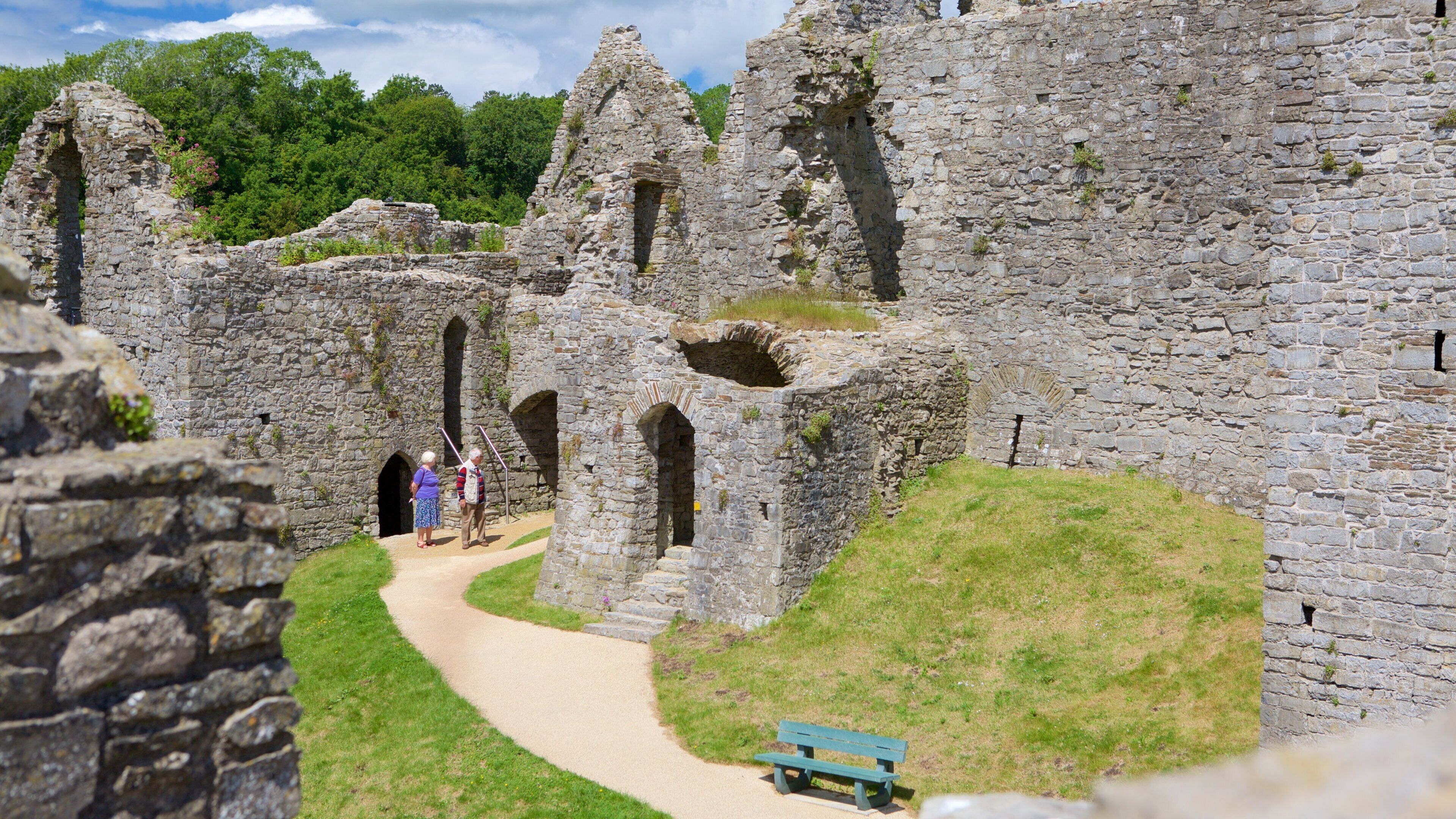 Oystermouth Castle presenterar historiska element