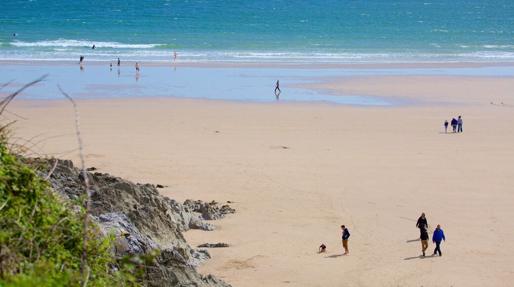 Caswell Bay Beach fasiliteter samt sandstrand