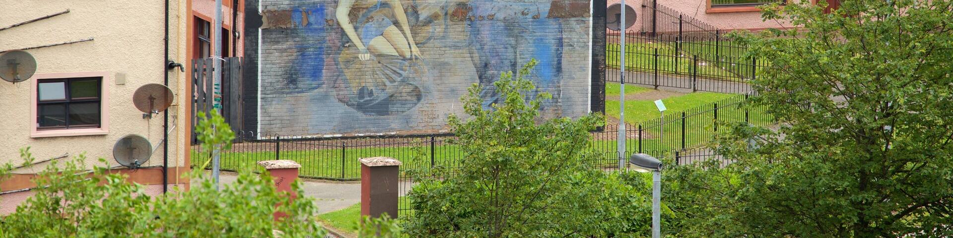 Wandbild \"You are Now Entering Free Derry\" das einen Outdoor-Kunst