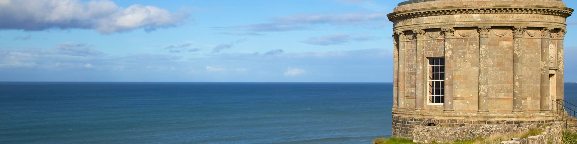 Mussenden Temple featuring general coastal views