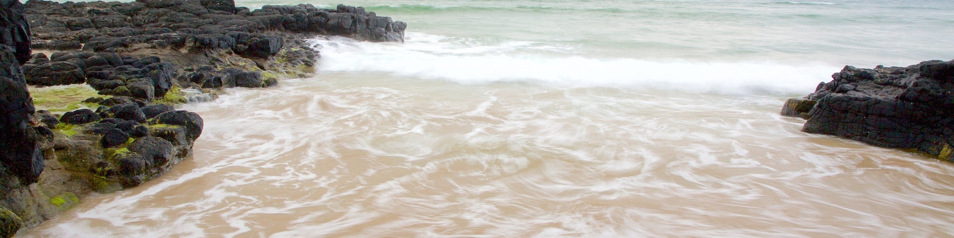 Castlerock Beach das einen allgemeine KĂŒstenansicht, schroffe KĂŒste und Sandstrand