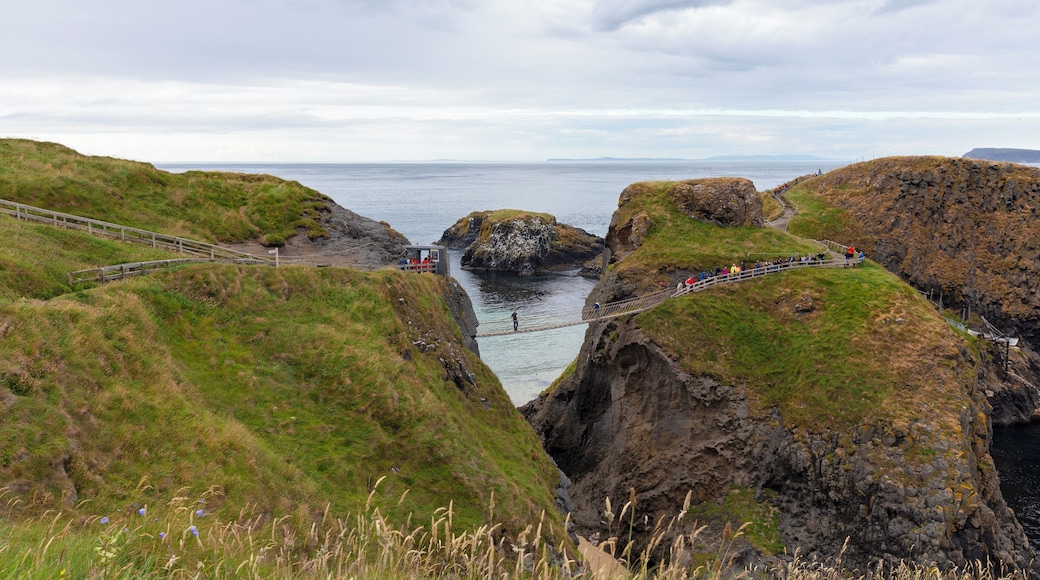 Carrick-A-Rede Rope Bridge, a seemingly precariously-perched rope bridge erected by the area’s salmon fishermen back in 1755. The bridge hangs nearly 30 meters above sea level and offers rewarding views of the northern coastline. #History