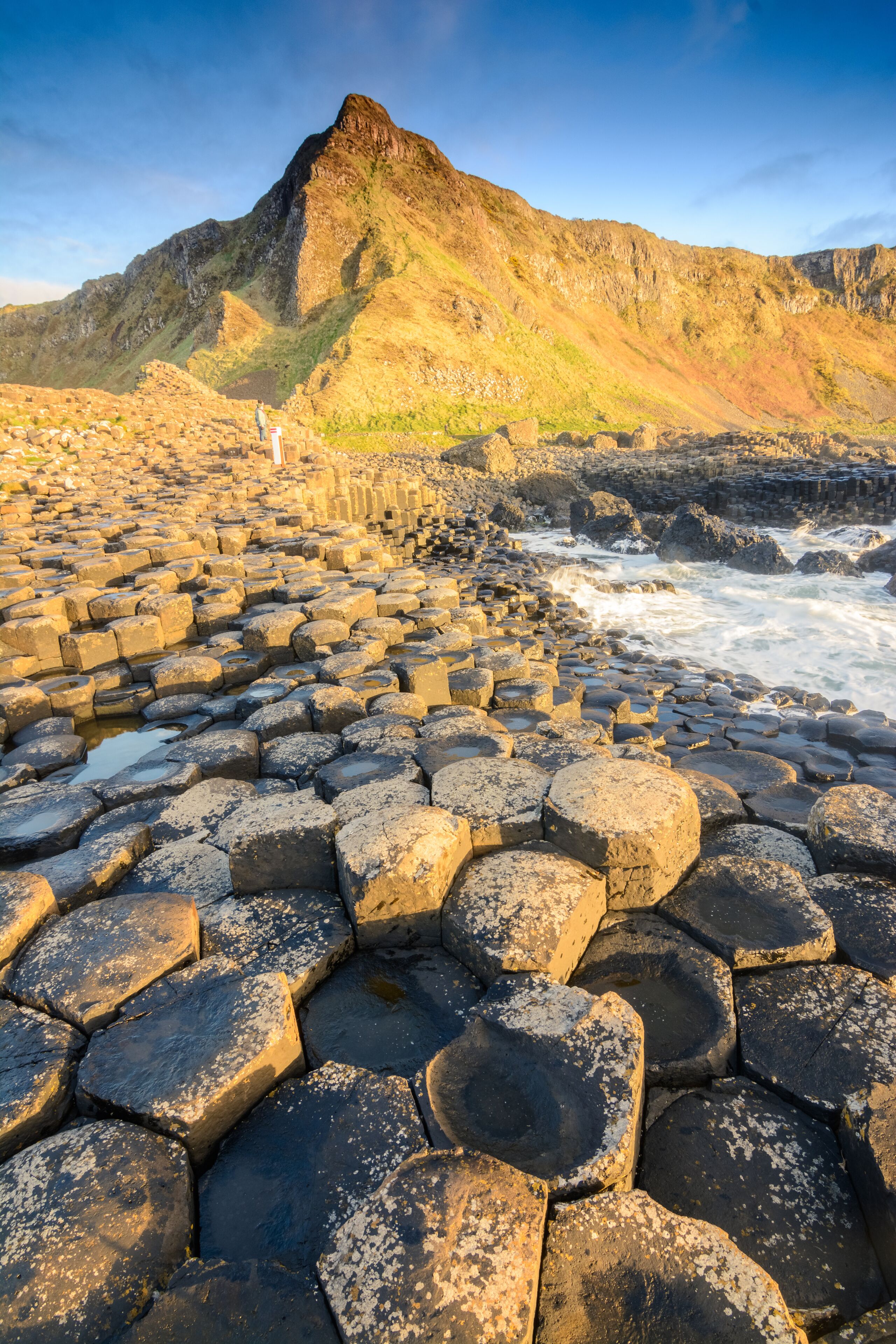 sundown at giants causeway, Northern Ireland
