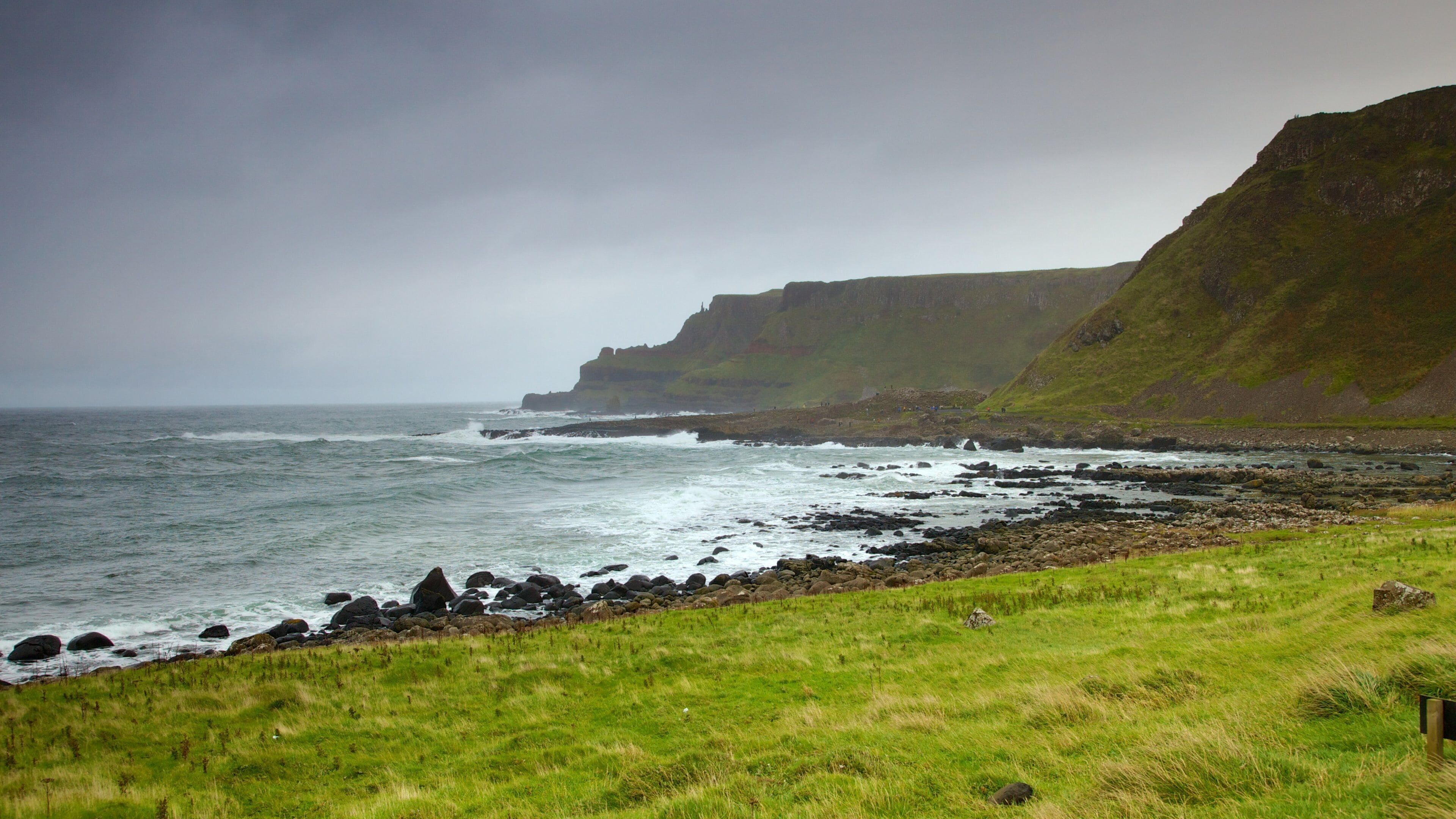 Giant\'s Causeway showing tranquil scenes, landscape views and rocky coastline