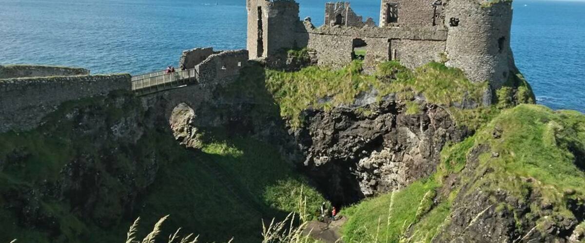 Beautiful castle ruin in Northern Ireland, close to the Giant's Causeways