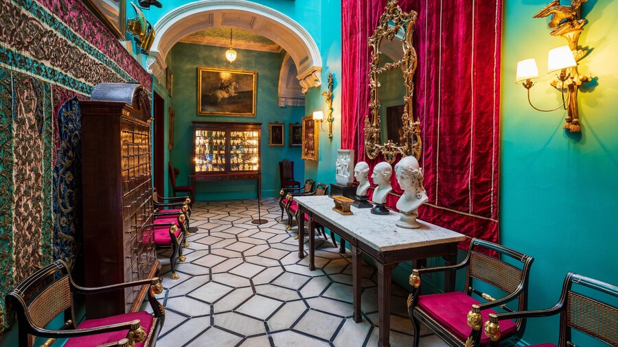 Mount Stewart House and Gardens featuring interior views and heritage elements