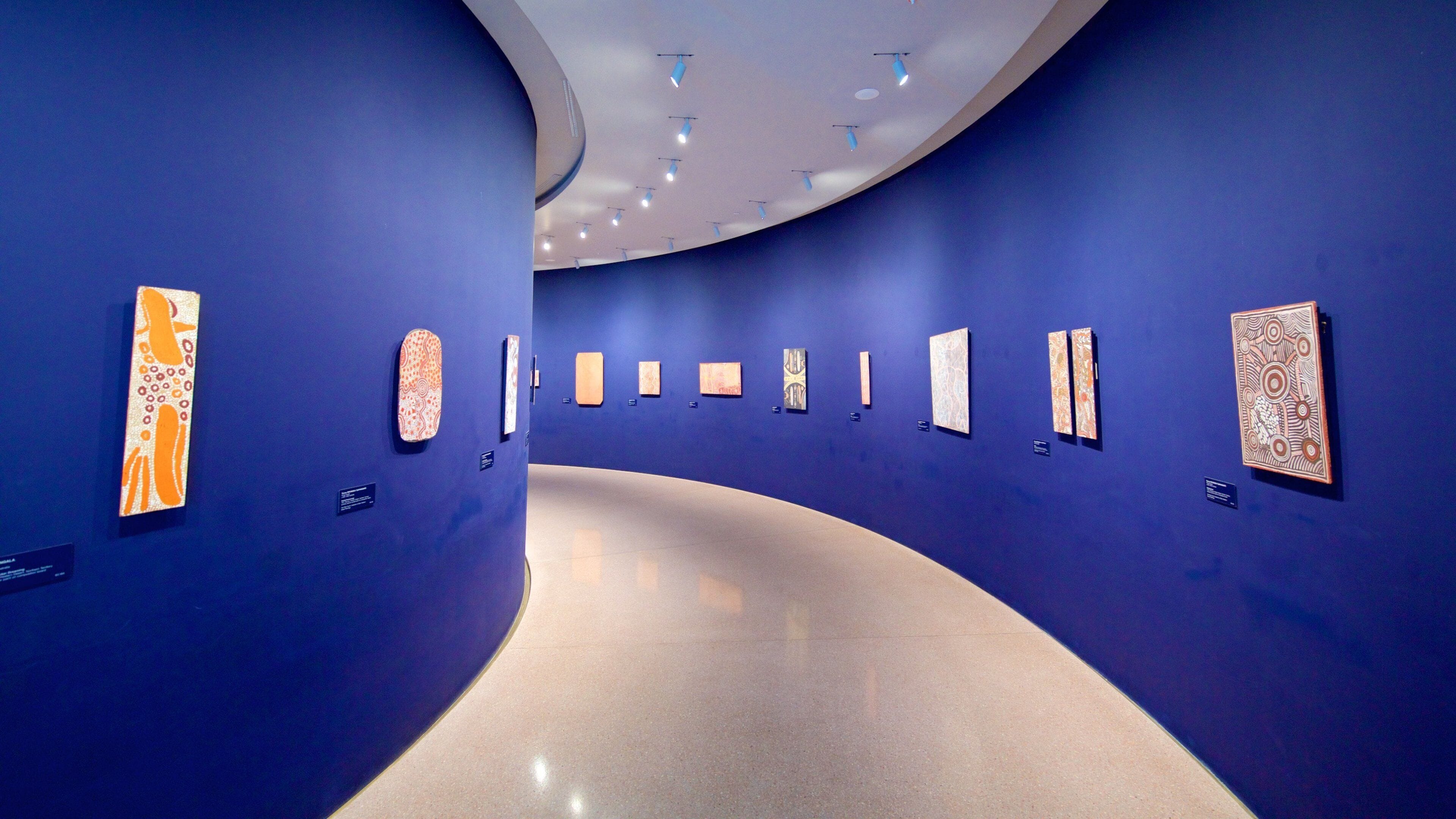 National Gallery of Australia featuring art and interior views