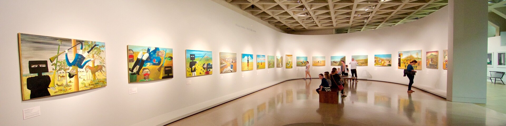 National Gallery of Australia que inclui vistas internas