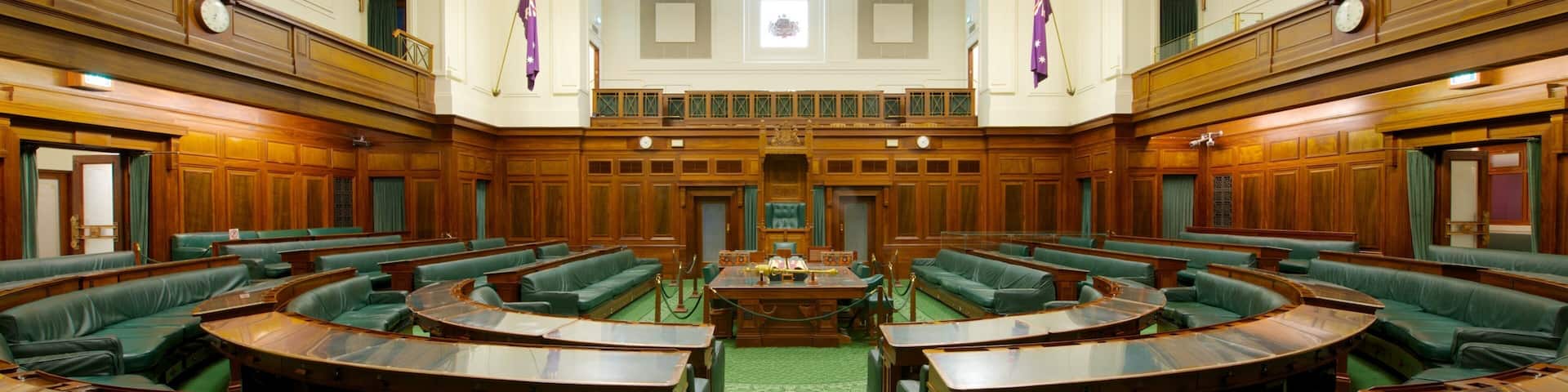Old Parliament House featuring interior views, heritage architecture and an administrative building