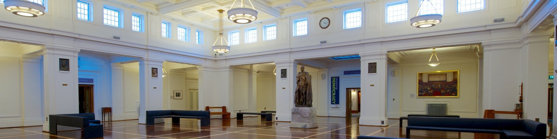 Old Parliament House which includes heritage architecture, interior views and an administrative buidling