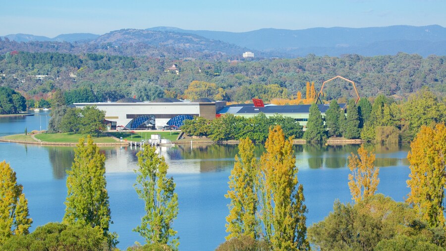 National Museum of Australia showing landscape views and a lake or waterhole