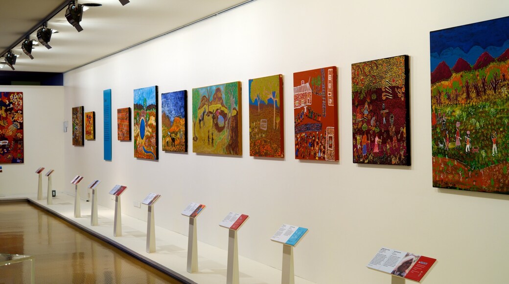 National Museum of Australia featuring interior views and art